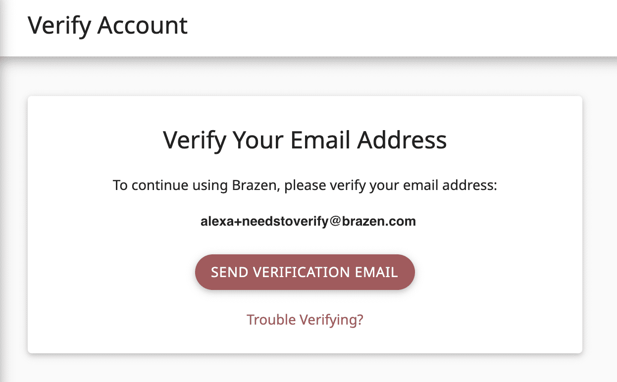 How to verify the email address