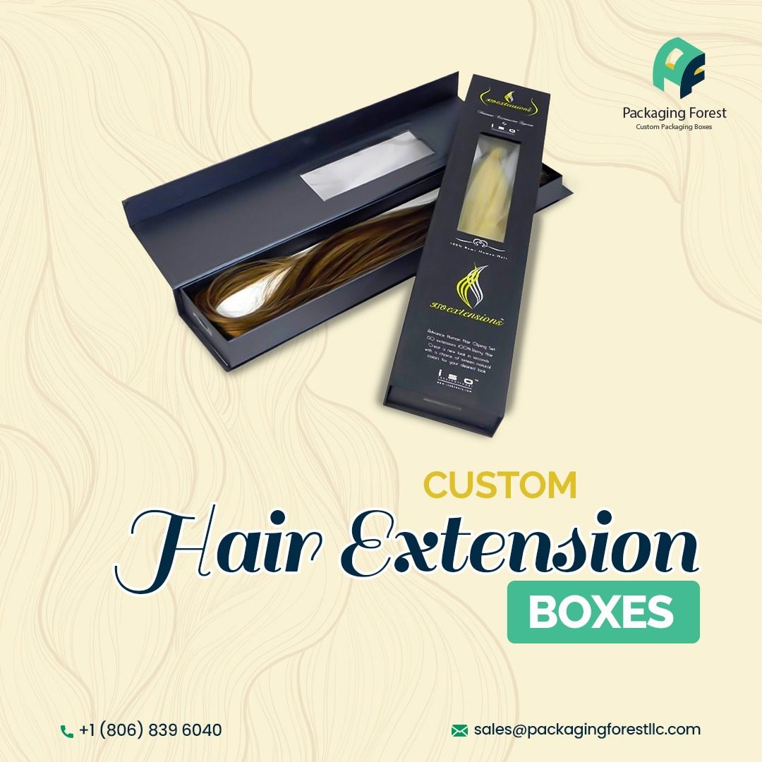 Hair extension packaging boxes
