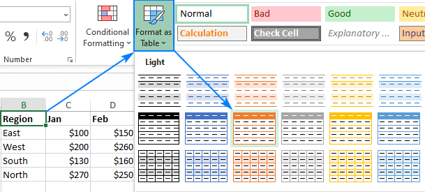 Pointers On How to Create a Table in Excel?